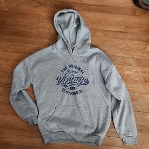 Vintage Gray Hoodie Medium Juniors